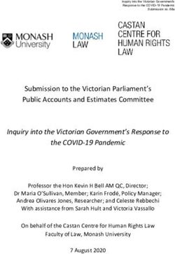 Submission to the Victorian Parliament's Public Accounts and Estimates Committee - Parliament of ...