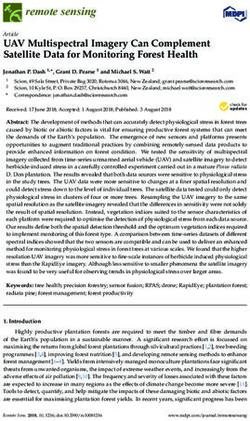 UAV Multispectral Imagery Can Complement Satellite Data for Monitoring Forest Health - MDPI