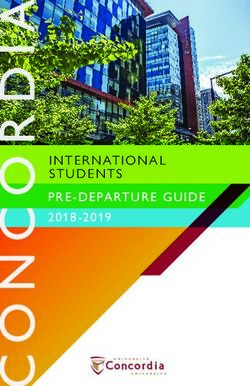PRE-DEPARTURE GUIDE 2018 -2019 - Concordia ...