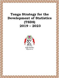 (TSDS) Tonga Strategy for the Development of Statistics 2019 2023