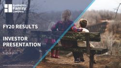 FY20 RESULTS INVESTOR PRESENTATION - August 2020 www.australianfamilylawyers.com.au - Bell Direct
