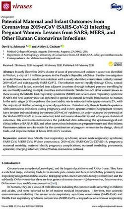 POTENTIAL MATERNAL AND INFANT OUTCOMES FROM CORONAVIRUS 2019-NCOV (SARS-COV-2) INFECTING PREGNANT WOMEN: LESSONS FROM SARS, MERS, AND OTHER HUMAN ...