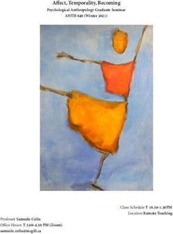 AFFECT, TEMPORALITY, BECOMING - PSYCHOLOGICAL ANTHROPOLOGY GRADUATE SEMINAR ANTH 640 (WINTER 2021) - MCGILL UNIVERSITY