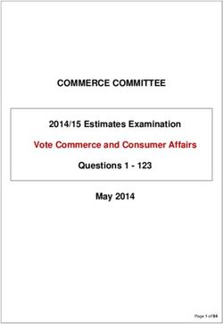 COMMERCE COMMITTEE 2014/15 Estimates Examination Vote Commerce and Consumer Affairs Questions 1 - 123 May 2014 - Page 1 of 94 - Parliament