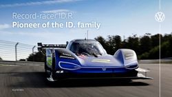 Pioneer of the ID. family - Record-racer ID.R - As of 03/2021 - Volkswagen Motorsport