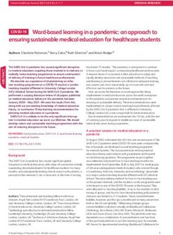 Ward-based learning in a pandemic: an approach to