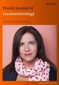 World Journal of Gastroenterology - World J Gastroenterol 2019 January 21; 25(3): 282-397