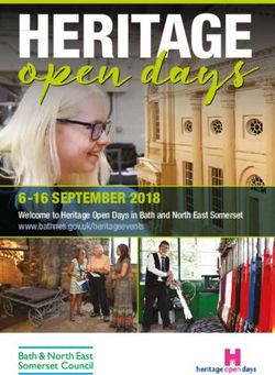 HERITAGE 6-16 SEPTEMBER 2018 - Welcome to Heritage Open Days in Bath and North East Somerset www.bathnes.gov.uk/heritageevents - City of Bath ...