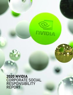 2020 NVIDIA CORPORATE SOCIAL RESPONSIBILITY REPORT