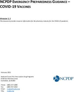 NCPDP EMERGENCY PREPAREDNESS GUIDANCE - COVID-19 VACCINES - COVID-19 ...