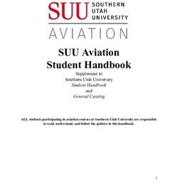 SUU Aviation Student Handbook