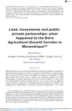 Land, investments and public-private partnerships: what happened to the Beira Agricultural Growth Corridor in