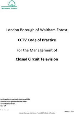 CCTV Code of Practice - London Borough of Waltham Forest