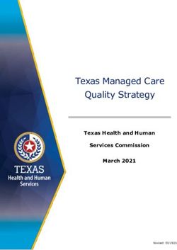 Texas Managed Care Quality Strategy - Texas Health and Human Services Commission March 2021