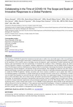 Collaborating in the Time of COVID-19: The Scope and Scale of Innovative Responses to a Global Pandemic - Journal of ...