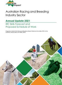 Australian Racing and Breeding Industry Sector - Annual Update 2021 IRC Skills Forecast and Proposed Schedule of Work - Skills Impact