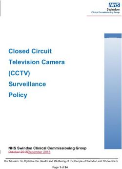 Closed Circuit Television Camera - (CCTV) - NHS Swindon Clinical Commissioning Group - Swindon CCG