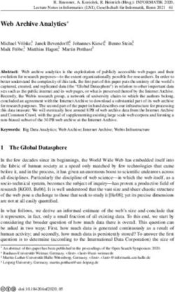 Web Archive Analytics - Webis.de