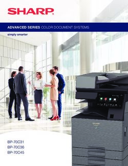 BP-70C31 BP-70C36 BP-70C45 - ADVANCED SERIES COLOR DOCUMENT SYSTEMS ...