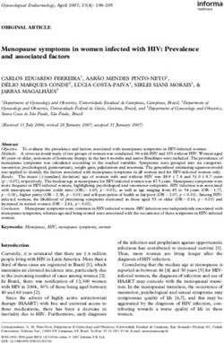 Menopause symptoms in women infected with HIV: Prevalence and associated factors