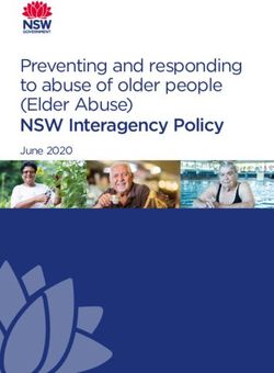 Preventing and responding to abuse of older people (Elder Abuse) NSW Interagency Policy - June 2020