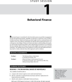 STUDY SESSION1 Behavioral Finance - CFA Institute