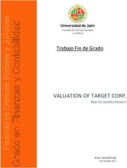 VALUATION OF TARGET CORP - END-OF-DEGREE PROJECT Trabajo Fin de Grado - TAUJA