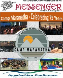 MESSENGER VOICE OF THE APPALACHIAN CONFERENCE OF THE IPHC - Vol. 82, No. 6 June/July 2021