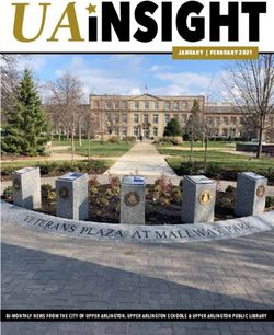 UAINSIGHT JANUARY | FEBRUARY 2021 - BI-MONTHLY NEWS FROM THE CITY OF UPPER ARLINGTON, UPPER ARLINGTON SCHOOLS & UPPER ARLINGTON PUBLIC LIBRARY