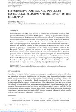 Reproductive politics and populism: pentecostal religion and hegemony in the philippines