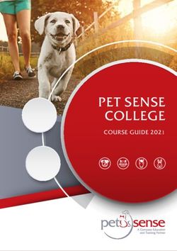 PET SENSE COLLEGE COURSE GUIDE 2021