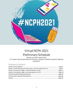 Virtual NCPH 2021 Preliminary Schedule - National Council ...