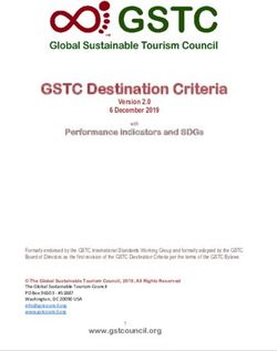 GSTC Destination Criteria - Version 2.0 6 December 2019 - Global ...