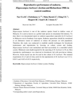 Reproductive performance of seahorse, Hippocampus barbouri (Jordan and Richardson 1908) in
