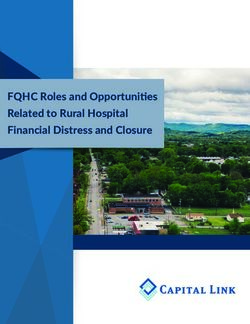 FQHC Roles and Opportunities Related to Rural Hospital Financial Distress and Closure