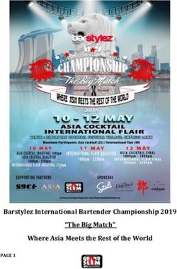 Barstylez International Bartender Championship 2019 "The Big Match" Where Asia Meets the Rest of the World - WFA