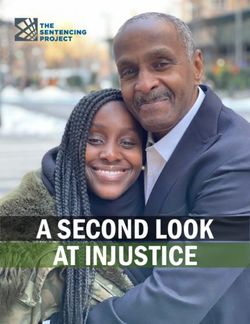 A SECOND LOOK AT INJUSTICE - The Sentencing Project