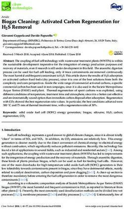 Biogas Cleaning: Activated Carbon Regeneration for H2S Removal - MDPI