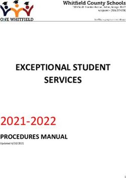 2021-2022 PROCEDURES MANUAL - EXCEPTIONAL STUDENT SERVICES - Whitfield County ...