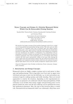 Myon: Concepts and Design of a Modular Humanoid Robot Which Can Be Reassembled During Runtime