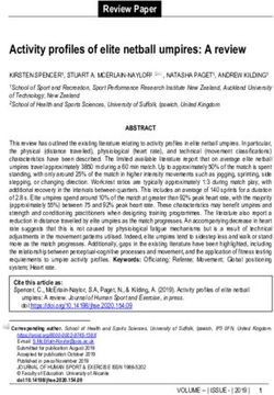 Activity profiles of elite netball umpires: A review - Journal of ...