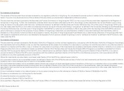 Disclaimer For Investors in Hong Kong The contents of this document have not been reviewed by any regulatory authority in Hong Kong. You are ...