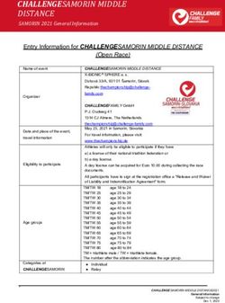 CHALLENGESAMORIN MIDDLE DISTANCE - SAMORIN 2021 General Information - The Championship