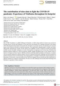 The contribution of telco data to fight the COVID-19 pandemic: Experience of Telefonica throughout its footprint