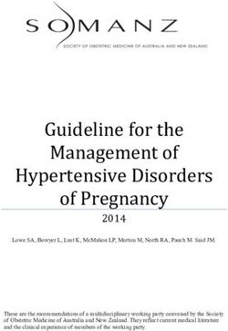 Guideline for the Management of Hypertensive Disorders of Pregnancy - RANZCOG