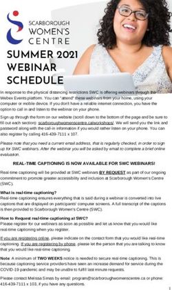 SUMMER 2021 WEBINAR SCHEDULE - Scarborough ...