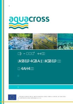AQUACROSS Information Platform Manual - This project has received funding from the European Union's Horizon 2020 research and innovation programme ...