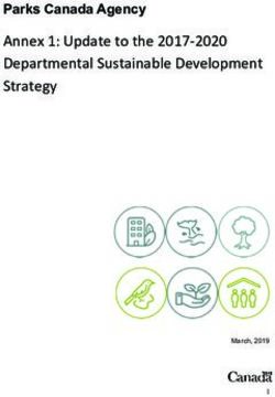 Annex 1: Update to the 2017 2020 Departmental Sustainable Development Strategy - Parks Canada Agency