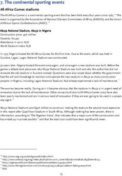 The continental sporting events - All-Africa Games stadiums - Play the Game