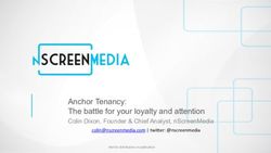 ANCHOR TENANCY: THE BATTLE FOR YOUR LOYALTY AND ATTENTION - COLIN DIXON, FOUNDER & CHIEF ANALYST, NSCREENMEDIA - FUTURETV 2019